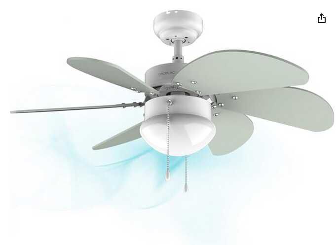 Cecotec Deckenventilator EnergySilence 3600 Vision Mint   42,90€ statt 56,99€