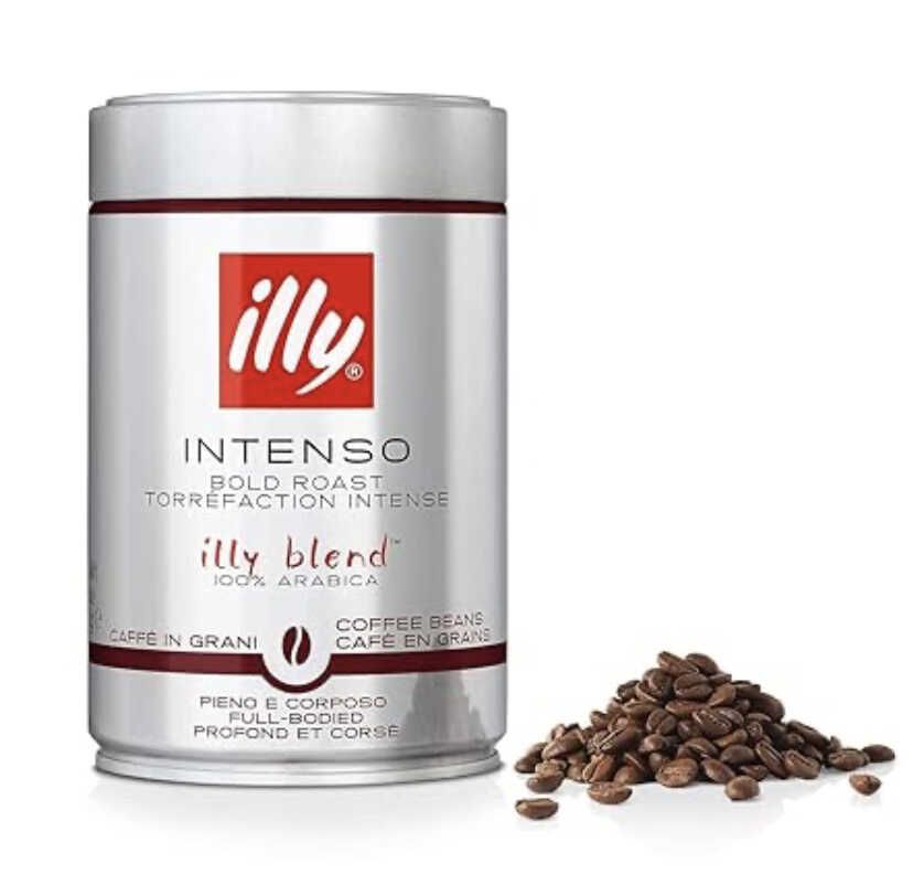 250g illy Kaffeebohnen Intenso, ganze Bohne, intensive vollmundige Röstung für 5,52€ statt 6,39€