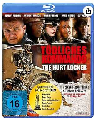 [Prime] Tödliches Kommando   The Hurt Locker [Blu ray]   5,97€ statt 8,90€