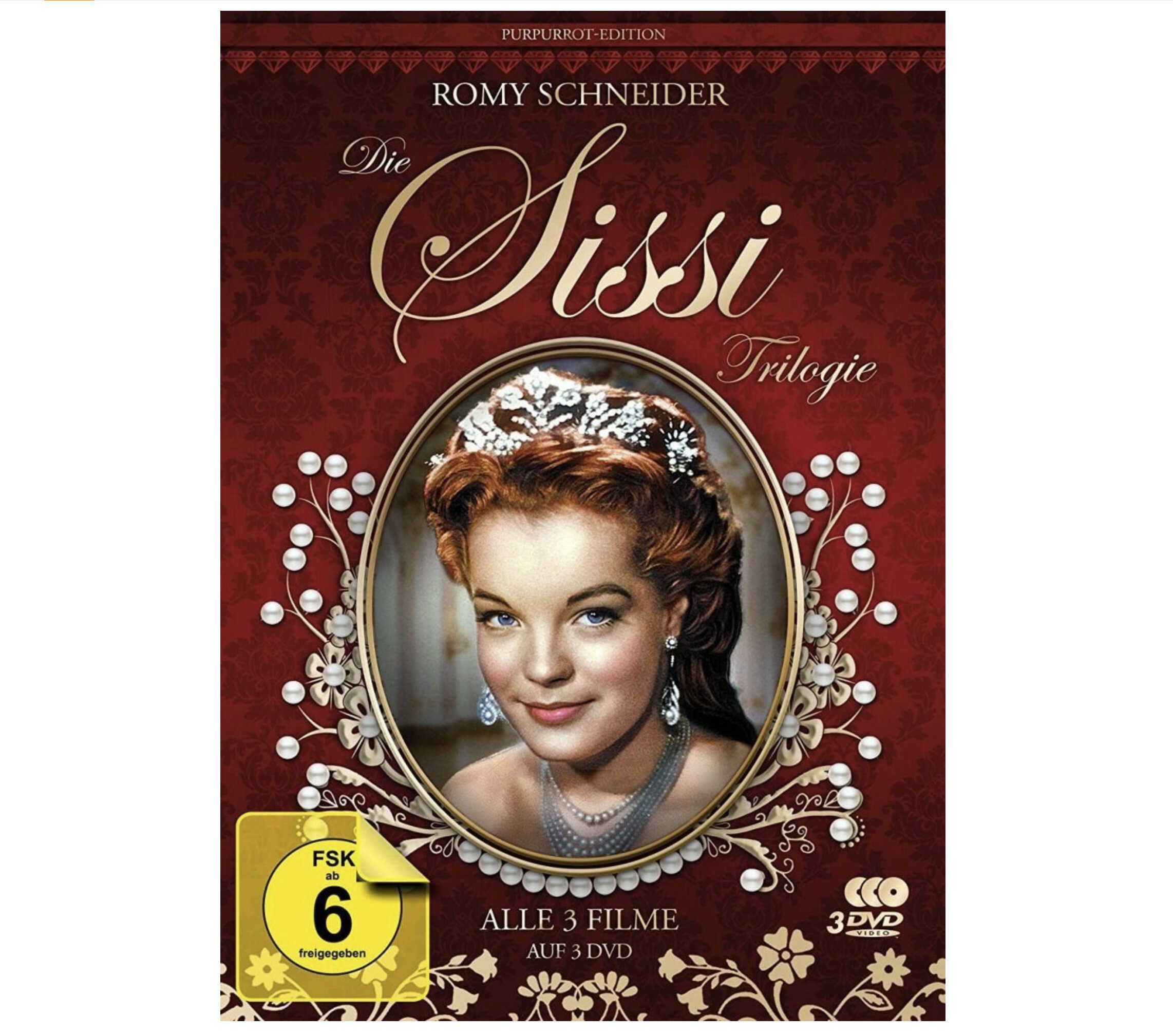 Sissi Trilogie   Purpurrot Edition   Filmjuwelen [3 DVDs] für 7,60€ statt 12,20€