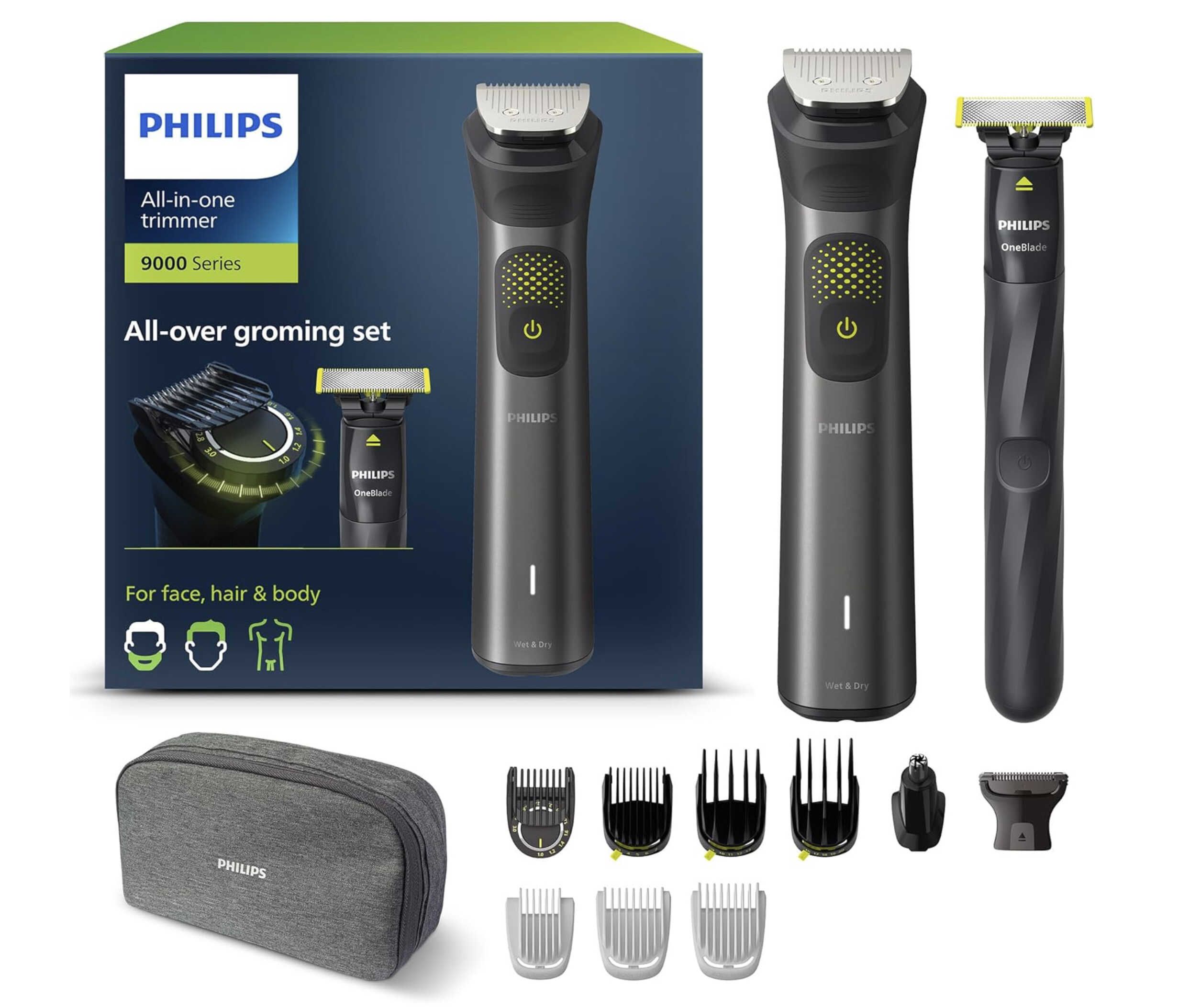 Philips Multigroom Series 9000, 13 in One Barttrimmer und Haarschneider inkl. OneBlade für 69,99€ statt 81,19€