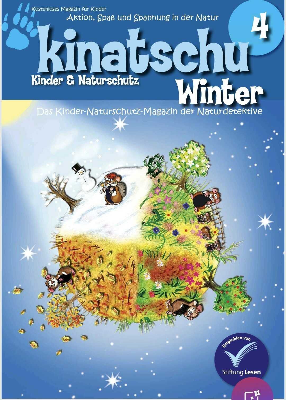 Bundesamt für Naturschutz: neues kostenloses Kinatschu Kinderheft „Winter“