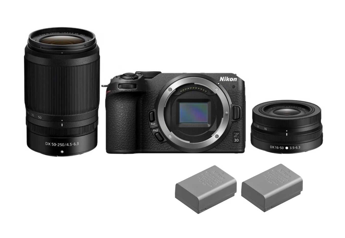 Nikon Z 30 Kit (16–50 mm + 50–250 mm VR) + 2. Akku für 799€ statt 979€