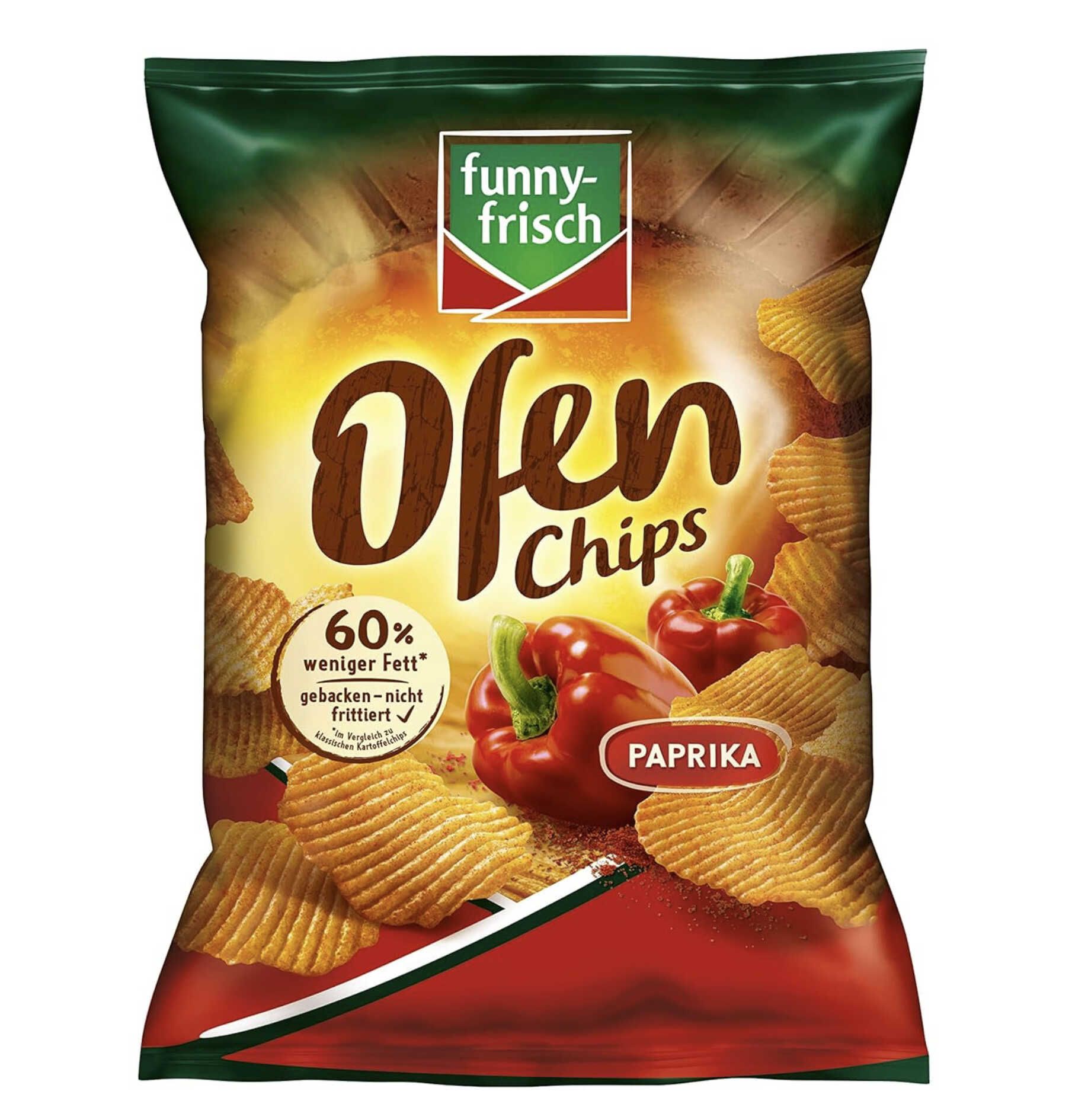 Ofen Chips Paprika 125g ab 1€ statt 1,99€