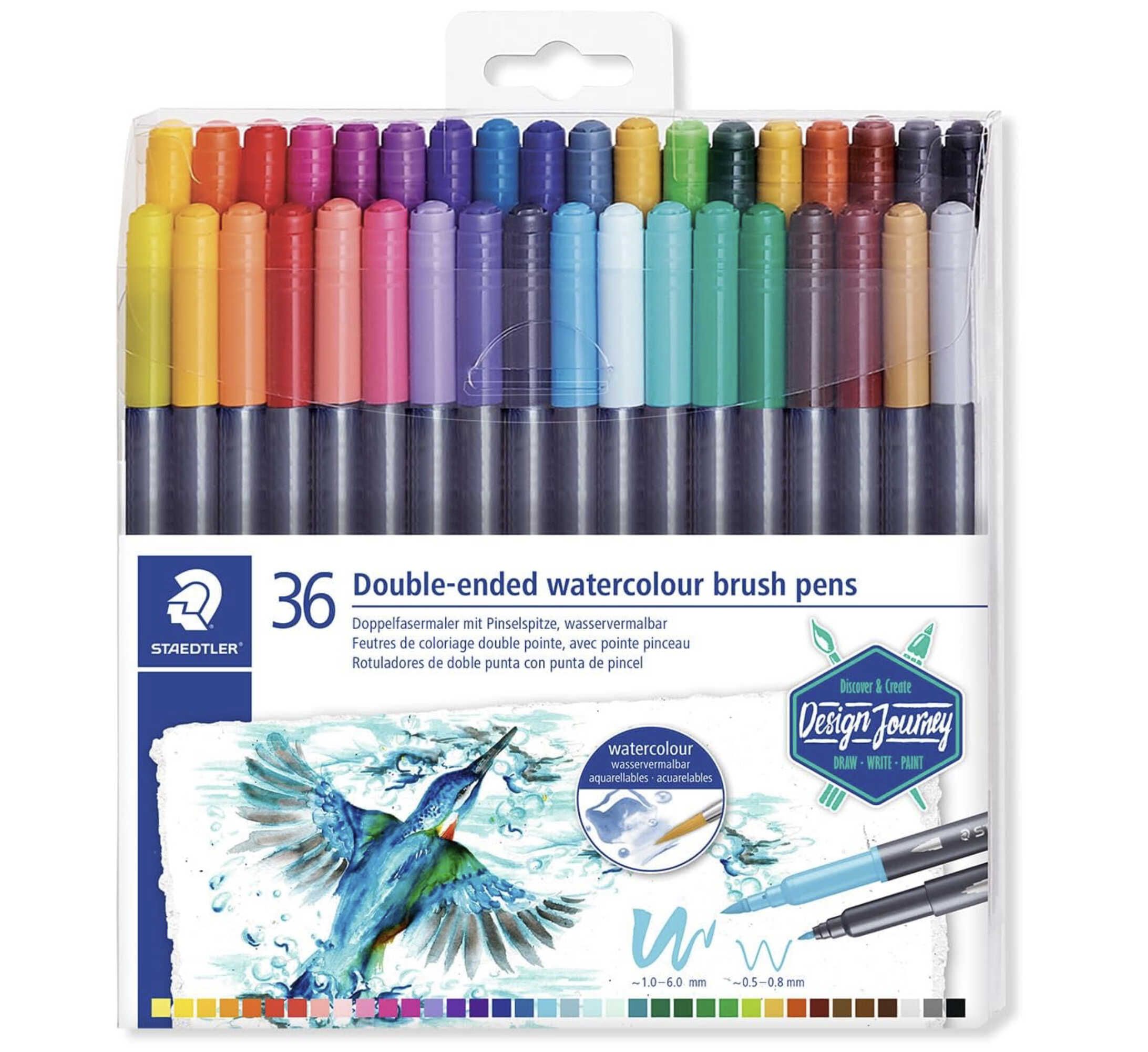 36er Pack STAEDTLER Doppelfasermaler wasservermalbar für 14,63€ statt 20,85€