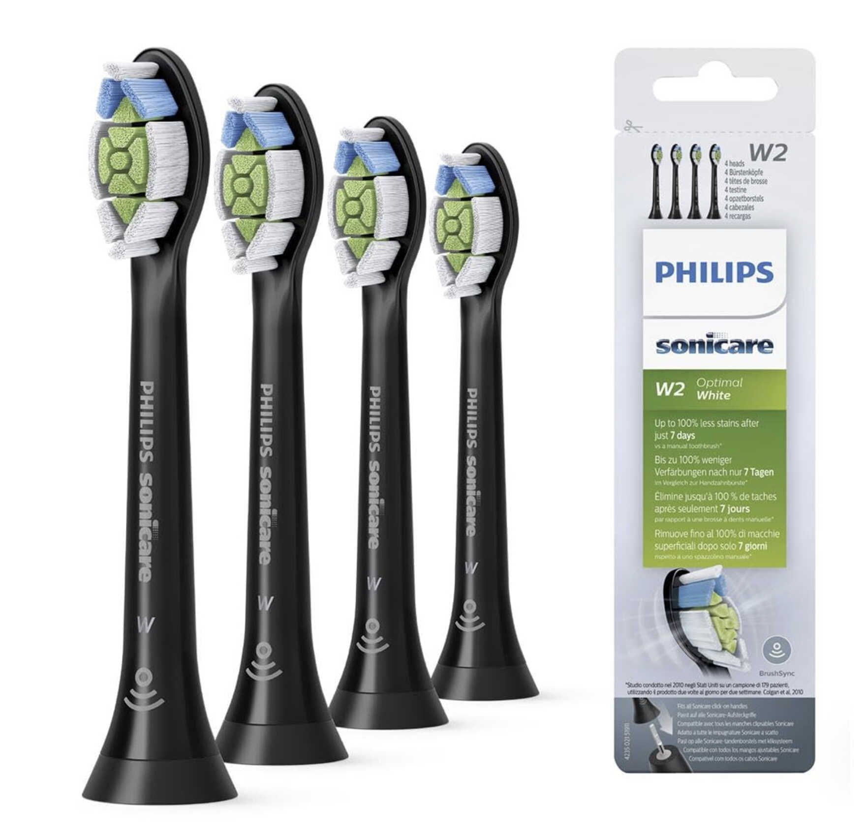 4x Philips Sonicare Original W2 Optimal White Standard Bürstenköpfe für 11,69€ statt 19,99€