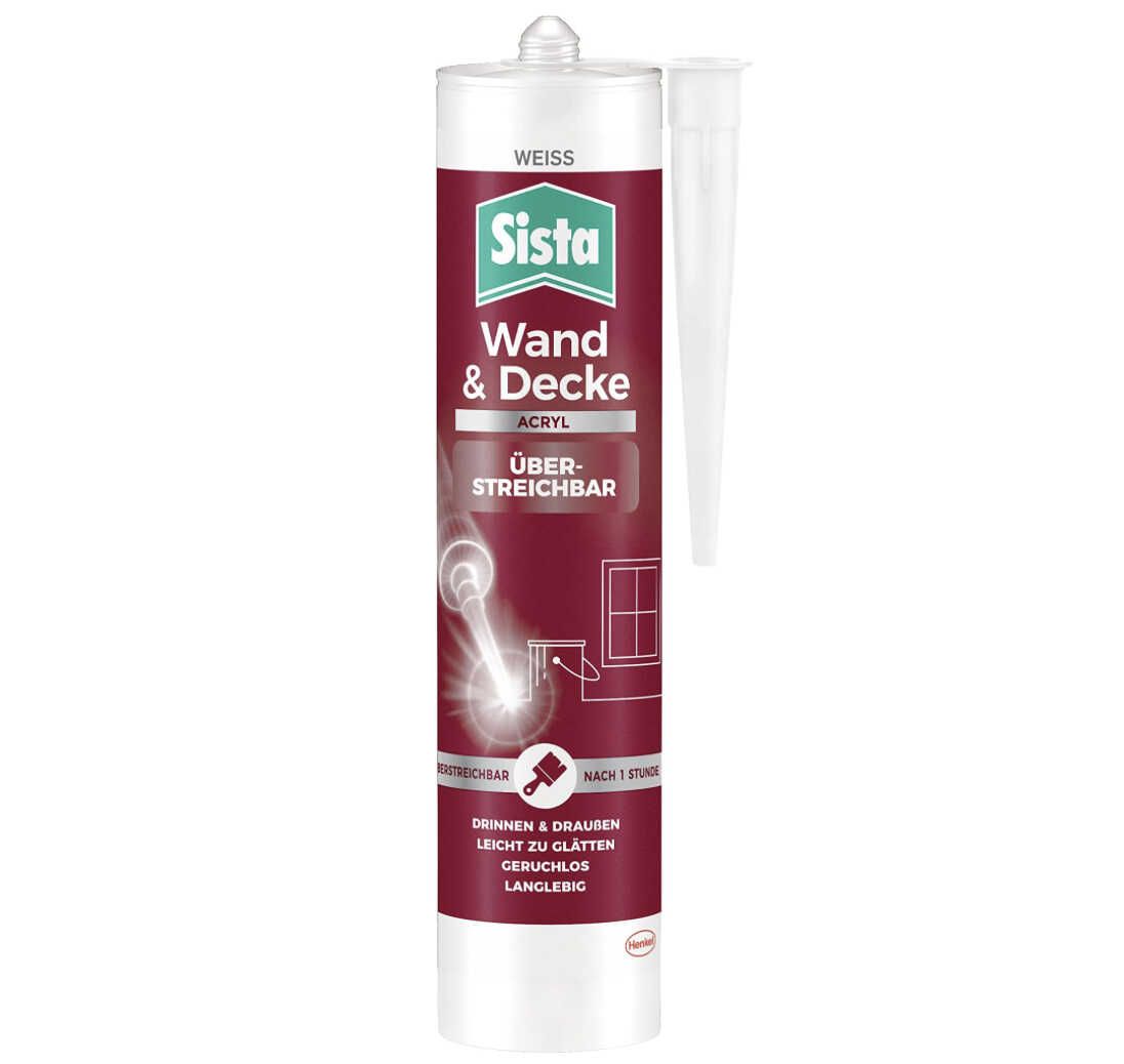 Sista Pattex Wand & Decke Acryl, Dichtmasse zum Abdichten von Rissen für 2,99€ statt 4,04€