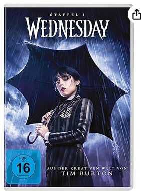 [Prime] Wednesday: Staffel 1 [3 DVDs]    18,47€ statt 21,99€