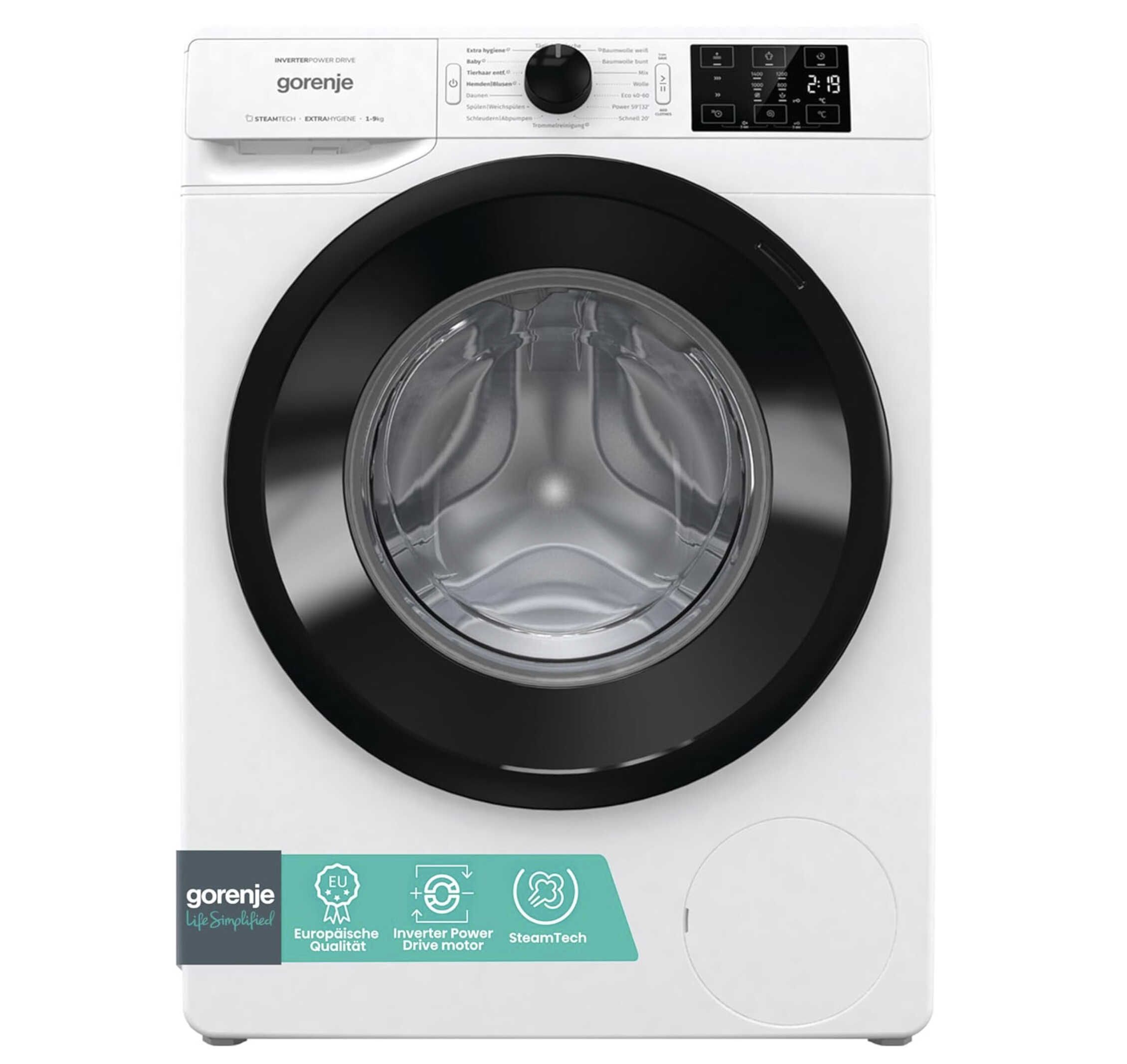 Gorenje WAM 94 AP Waschmaschine mit Dampffunktion / 9 kg für 379€ statt 492,16€