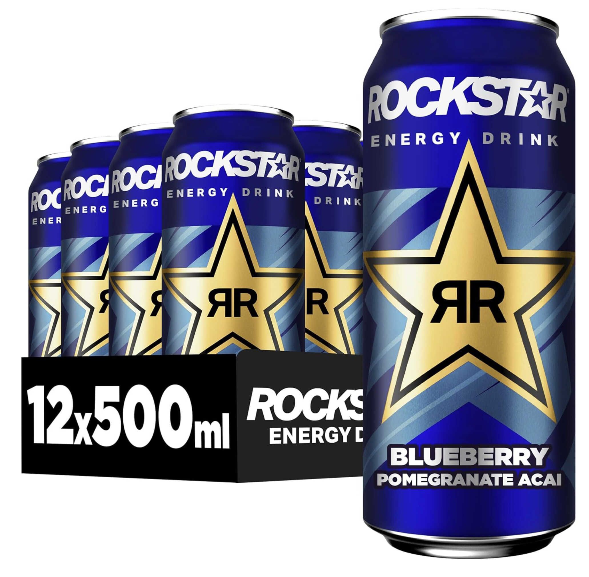 12x Rockstar Energy Drink Blueberry für 10,69€ statt 17,88€