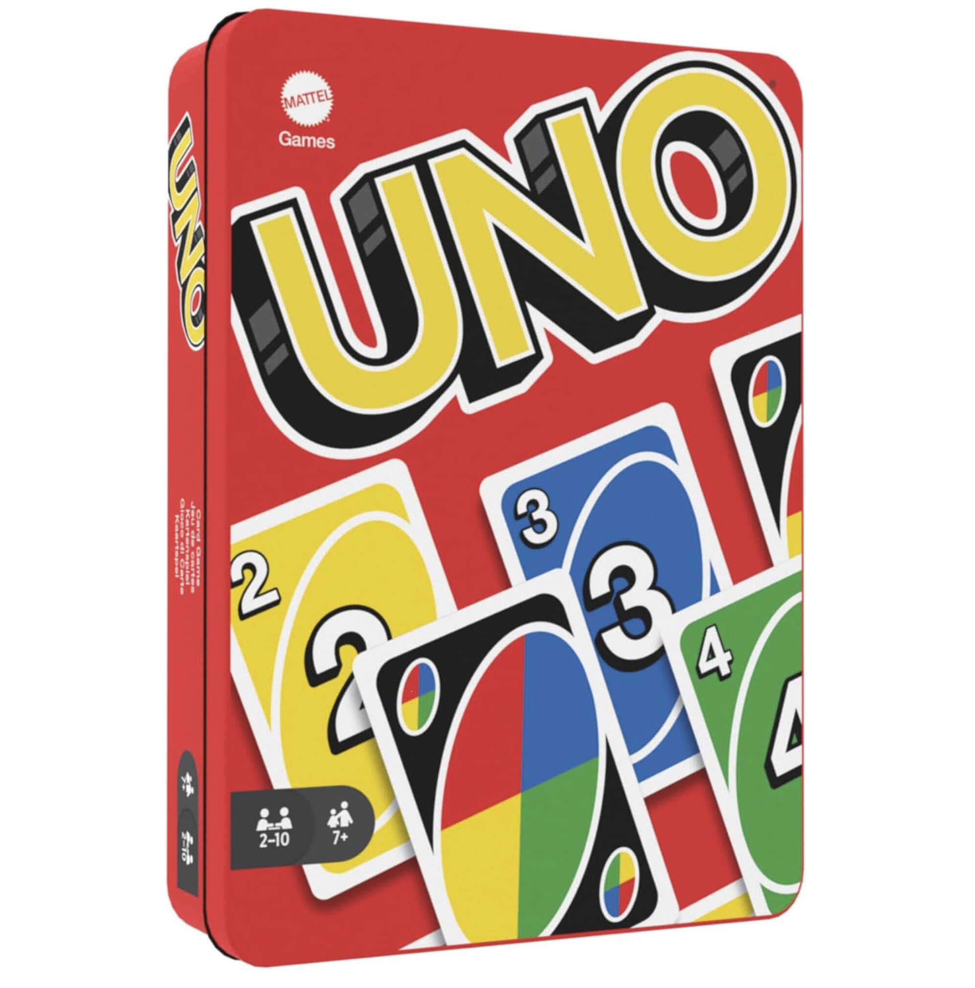 Mattel Games UNO Kartenspiel, mit 112 Karten in hochwertiger Metallbox ab 10,99€ statt 16,99€