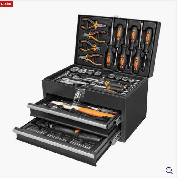 Brüder Mannesmann Werkzeugbox, 157 tlg. für 75,94€