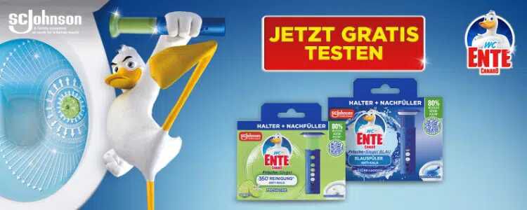 WC Ente Frische Siegel gratis testen