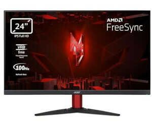 ACER QG241YE 23,8 Zoll Full HD Gaming Monitor (4 ms Reaktionszeit, 100 Hz (HDMI), 75 Hz (VGA))  Für 74,79€ PVG 134,80€