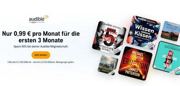 3 Monate Audible für je 0,99€   für alle ohne aktives Abo