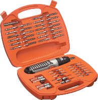 Black & Decker A7071 Batterie Stabschrauberset Set 54 tlg. für 25,28€ statt 47,45€