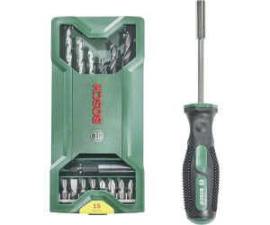 Bosch Home and Garden 15+1 tlg. Mini X Line Mixed Set + Schraubendreher für 6,86€ PVG 9,56€