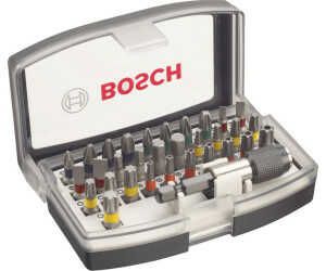 Bosch 32tlg. Schrauberbit Set Extra Hart (Kreuzschlitz , Pozidriv , Hex , T , TH , S Bit, Zubehör Bohrschrauber und Schraubendreher) für 8,99€ PVG 11,78€