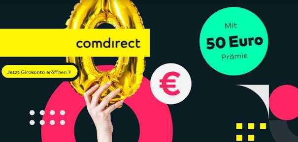 comdirect Girokonto: 50€ Prämie + 2,50% p. a. Zinsen auf Tagesgeld