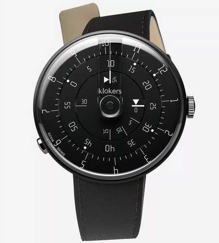 Klokers Klok 01 Black Reflex 44mm Minimal   Uhr 515€ statt  705€