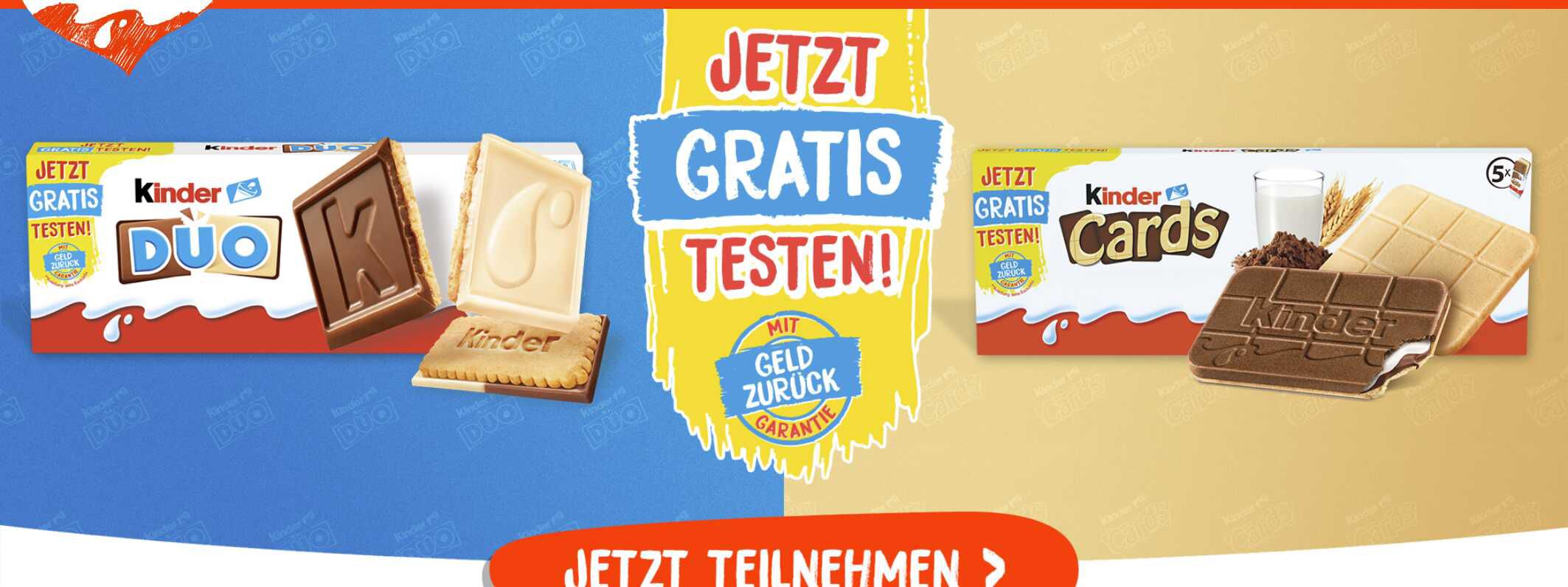 kinder Cards & kinder DUO gratis testen