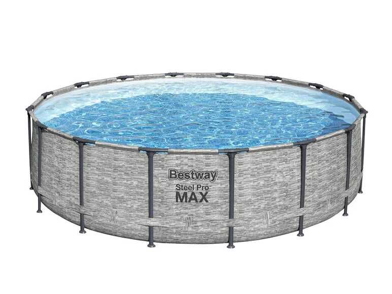 Bestway Steel Pro Max Framepool Komplett Set 488x122cm 238,95€ statt  429,89€