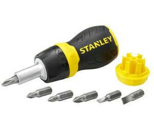 Stanley Bit Schraubendreher Stubby (mit Ratsche, kurze Ausführung für 8,98€ PVG 14,35€