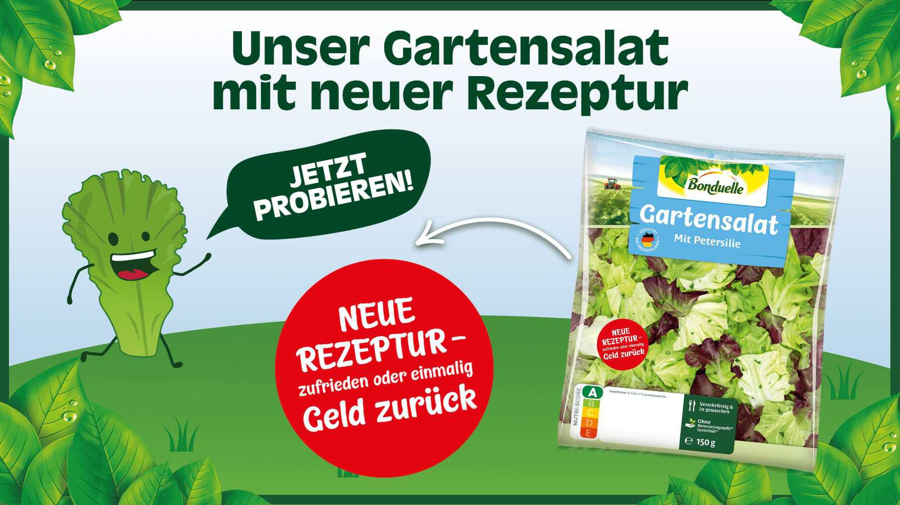 Bonduelle Gartensalat gratis testen