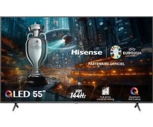 Hisense 55E7NQ Pro 139 cm (55 Zoll) Fernseher, 4K UHD, QLED für 449,00€ PVG 578,80€