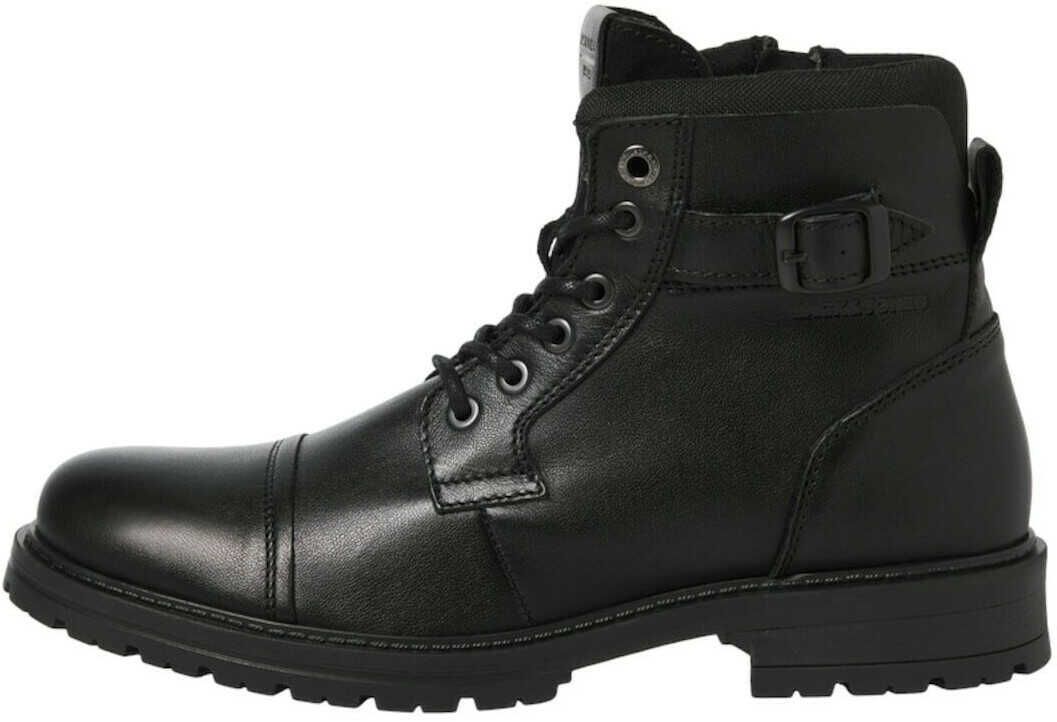 Jack & Jones Jfwdexter Lederstiefel | Anthrazit