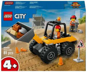 LEGO City Radlader   Spielzeugbagger Set mit 2 Bauarbeiter Minifiguren 60450  Für 10,57€ PVG 14,07€