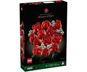 LEGO Icons 10328 Rosenstrauß Bausatz, Rot für 36,99€ PVG 41,99€