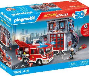 Playmobil 71603 Action Heroes   Feuerwehr Megaset für 44,94€ statt 57,99€