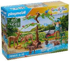 Playmobil 70863 Family Fun   Zoo Wärter mit Tieren für 21,94€ statt 24,94€