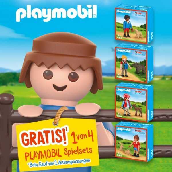 Playmobil Set GRATIS bei Kauf von 2x kinder Schokolade