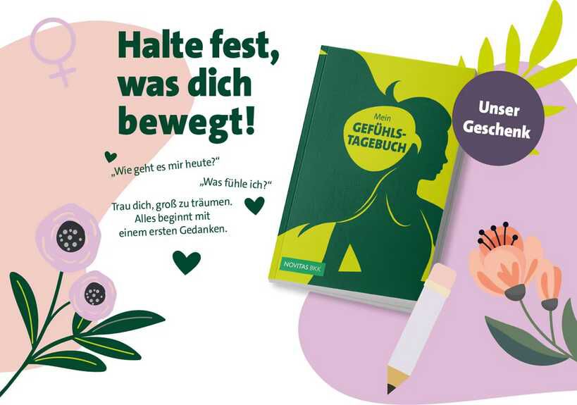 Kostenloses Gefühlstagebuch der Novitas