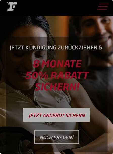 Fitness First 50% auf 8 Monate (geheimes Angebot) 1.706€ statt  2.017€