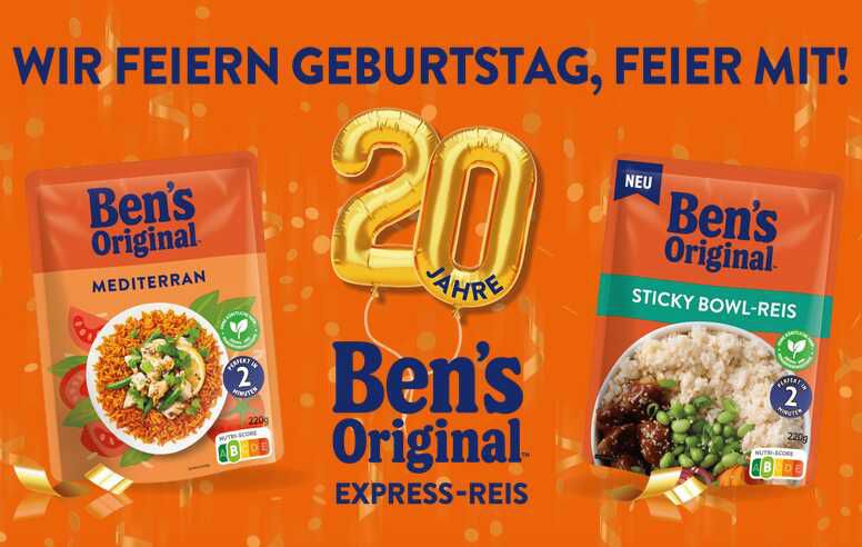 Ben’s Original Express Reis: 2 für 1 Aktion