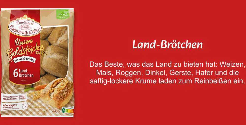 Geld Zurück Garantie bei Coppenrath & Wiese Brötchen