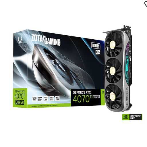 ZOTAC GAMING GeForce RTX 4070Ti Super Trinity OC 16GB GDDR6X 763,99€ statt  899€