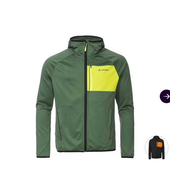 Vaude Tekoa II Fleecejacke S, L, XL und 2XL verfügbar 35,90€ statt  59,80€