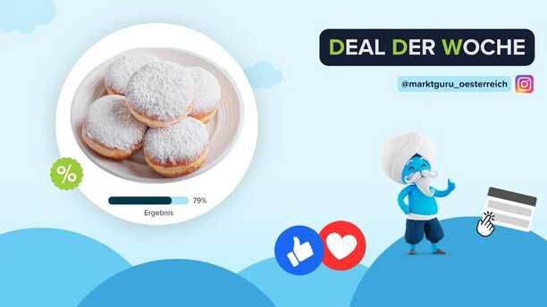 Krapfen, Berliner oder Pfannkuchen   0,4€ Cashback