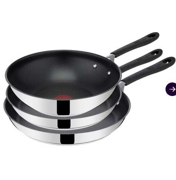 Tefal Jamie Oliver 3 teiliges Pfannen Set Home Cook 60,95€ statt  94,90€