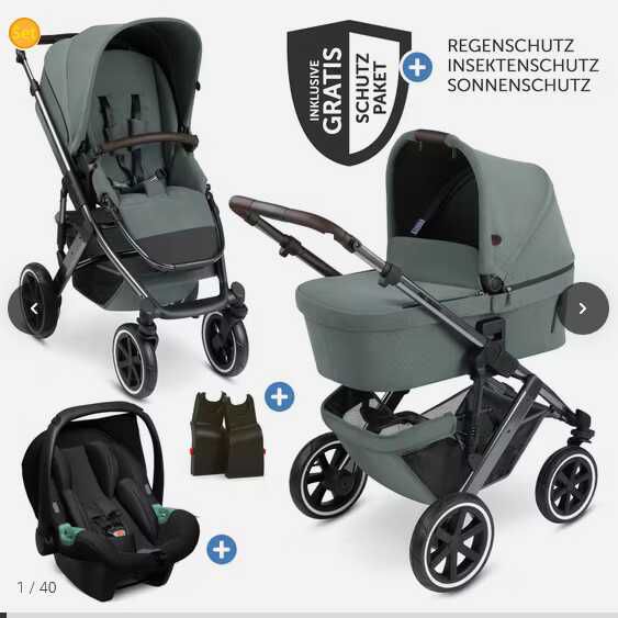 ABC Design 3in1 Kinderwagen Set Salsa 4 Air 665€ statt  849€