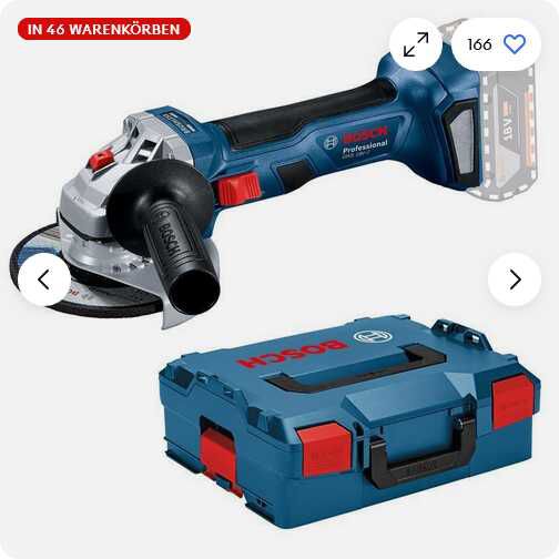 Bosch Professional Akku Winkelschleifer GWS 18 V 7 125mm Solo  in L Boxx 110,50€ statt  124,20€