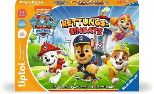 Ravensburger tiptoi   PAW Patrol Rettungseinsatz Lernspiel für 15,29€ statt 18,29€