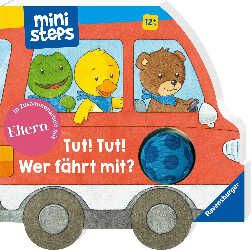 Ministeps Kinderbuch   Tut! Tut! Wer fährt mit? für 5,99€ statt 15,90€