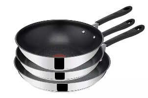 Tefal Jamie Oliver Pfannen Set Home Cook 3 teilig, Ø 24/28/28 cm für 60,95€ statt 89,90€