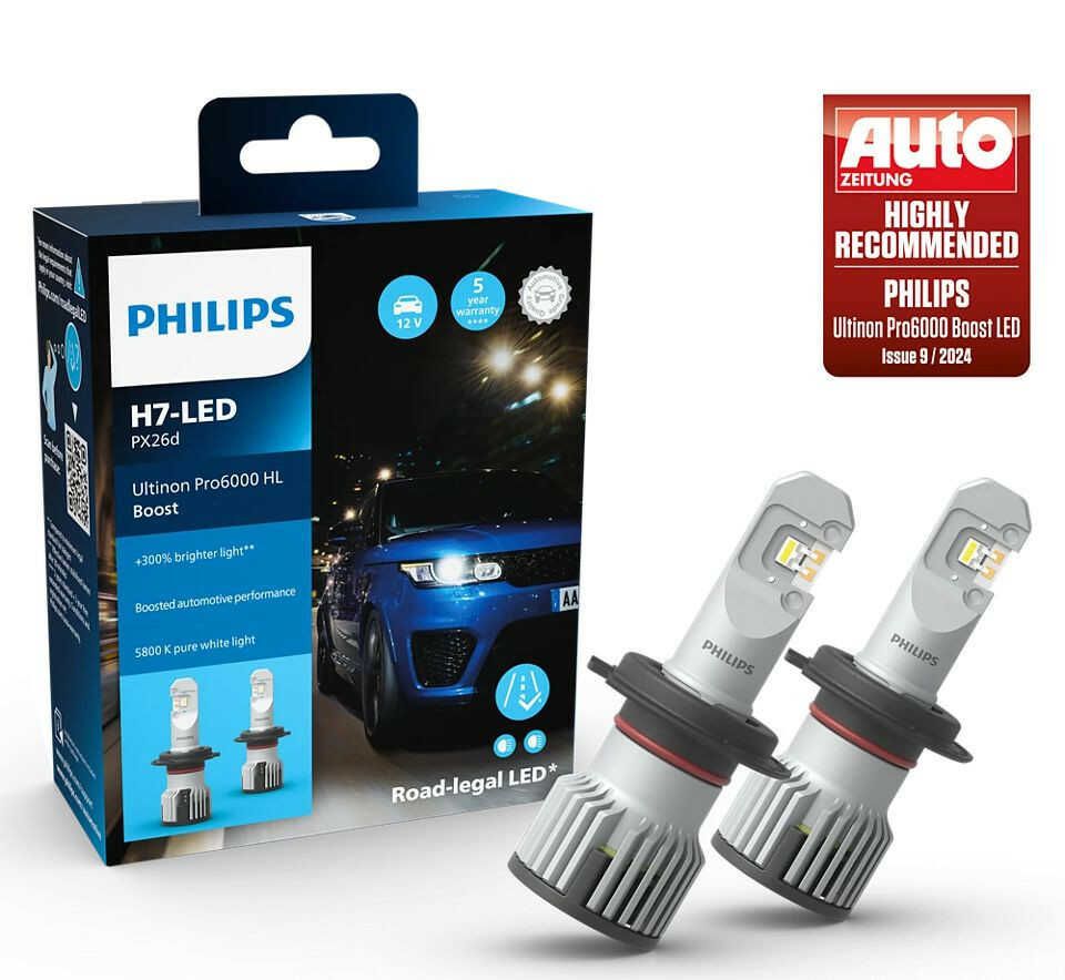 2 x PHILIPS H7 LED Ultinon Pro6000 BOOST 79,99€ statt  89,56€