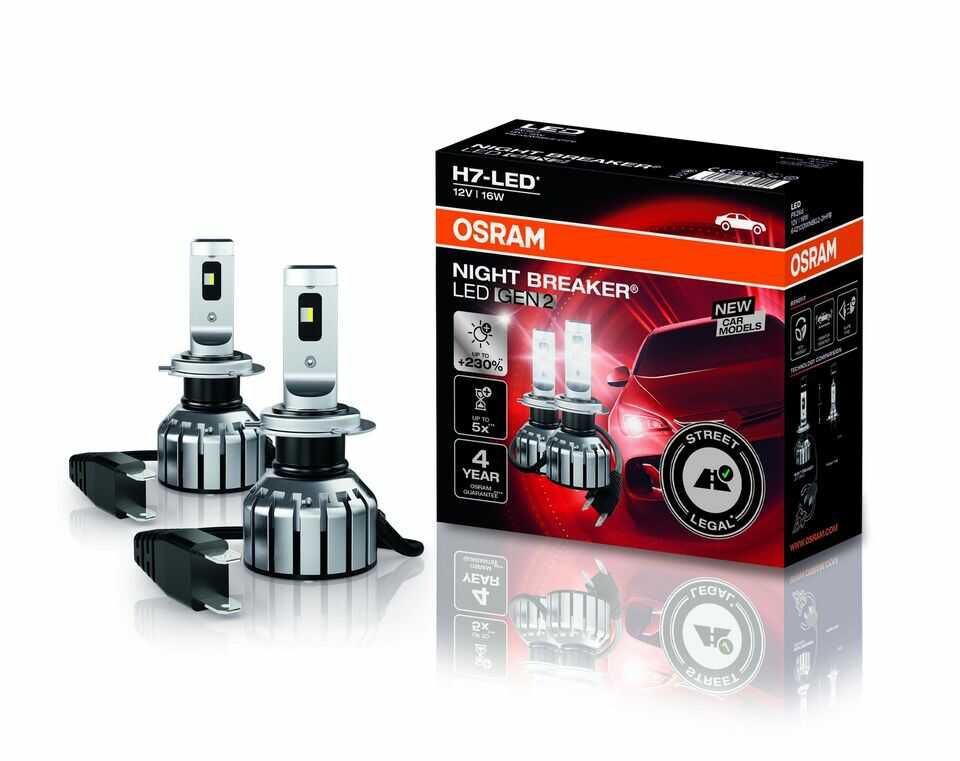 2x OSRAM H7 LED Night Breaker GEN2  69,96€ statt  83,09€